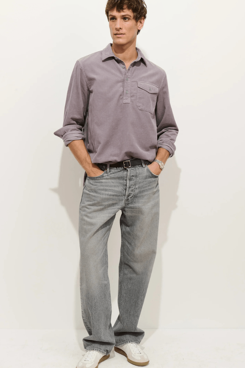 Shirts & Tops - Alex Mill - Carter Popover Shirt In Fine Wale Corduroy - Archery Close