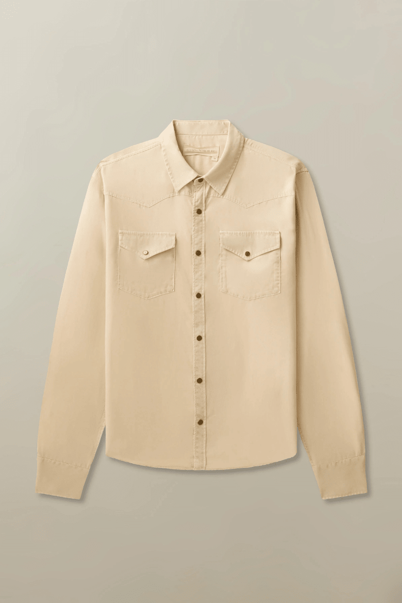 Shirts & Tops - Road to Nowhere Clothing - Cash Western Shirt in Lyocell - Archery Close