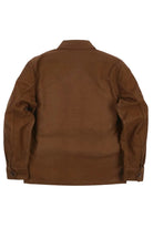Brown jacket on a white background