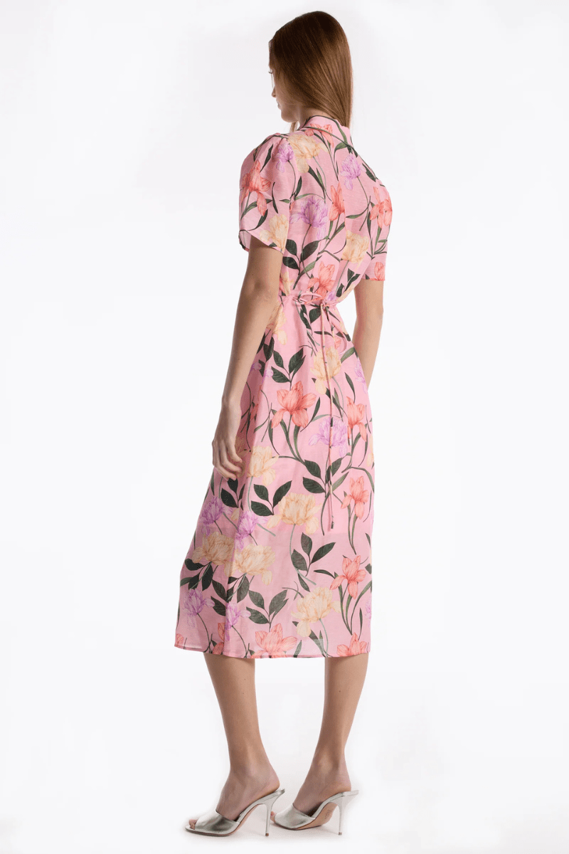 Dresses - Christy Lynn - Cecile Dress in Jardin Pink - Archery Close