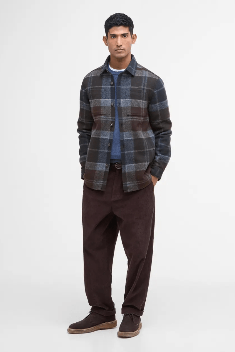 Sweatshirts - Barbour - Chapter Check Overshirt - Midnight Oak Tartan - Archery Close