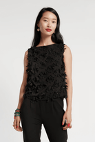 Shirts & Tops - Frances Valentine - Cheree Shell in Black - Archery Close