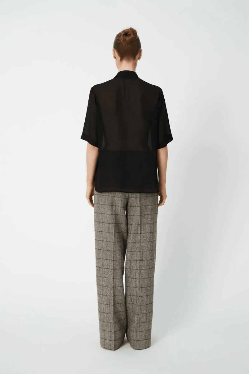 Shirts & Tops - Stella Nova - Chiffon Shirt with Tie Band - Archery Close