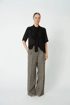 Shirts & Tops - Stella Nova - Chiffon Shirt with Tie Band - Archery Close