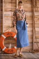 Shirts & Tops - Hunter Bell - Clark Shirt in Olive Floral - Archery Close