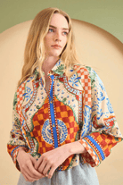 Shirts & Tops - Hunter Bell - Clarke Shirt in Sundance Tile - Archery Close