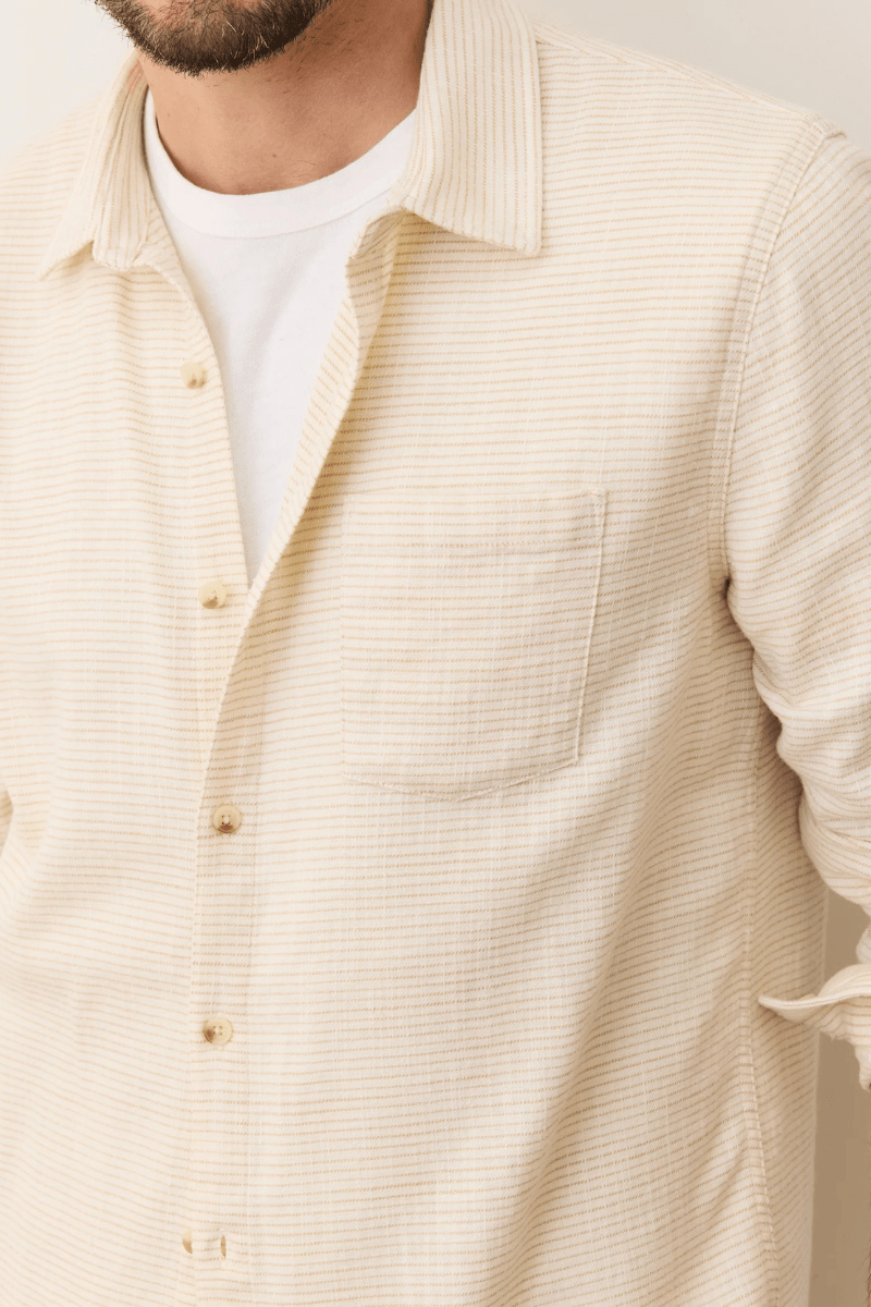 Shirts & Tops - Marine Layer - Classic Stretch Selvedge Shirt - Archery Close