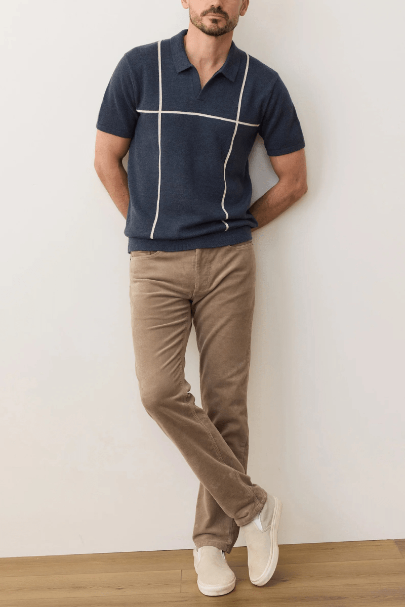 Shirts & Tops - Marine Layer - Cliff Sweater Polo - Archery Close