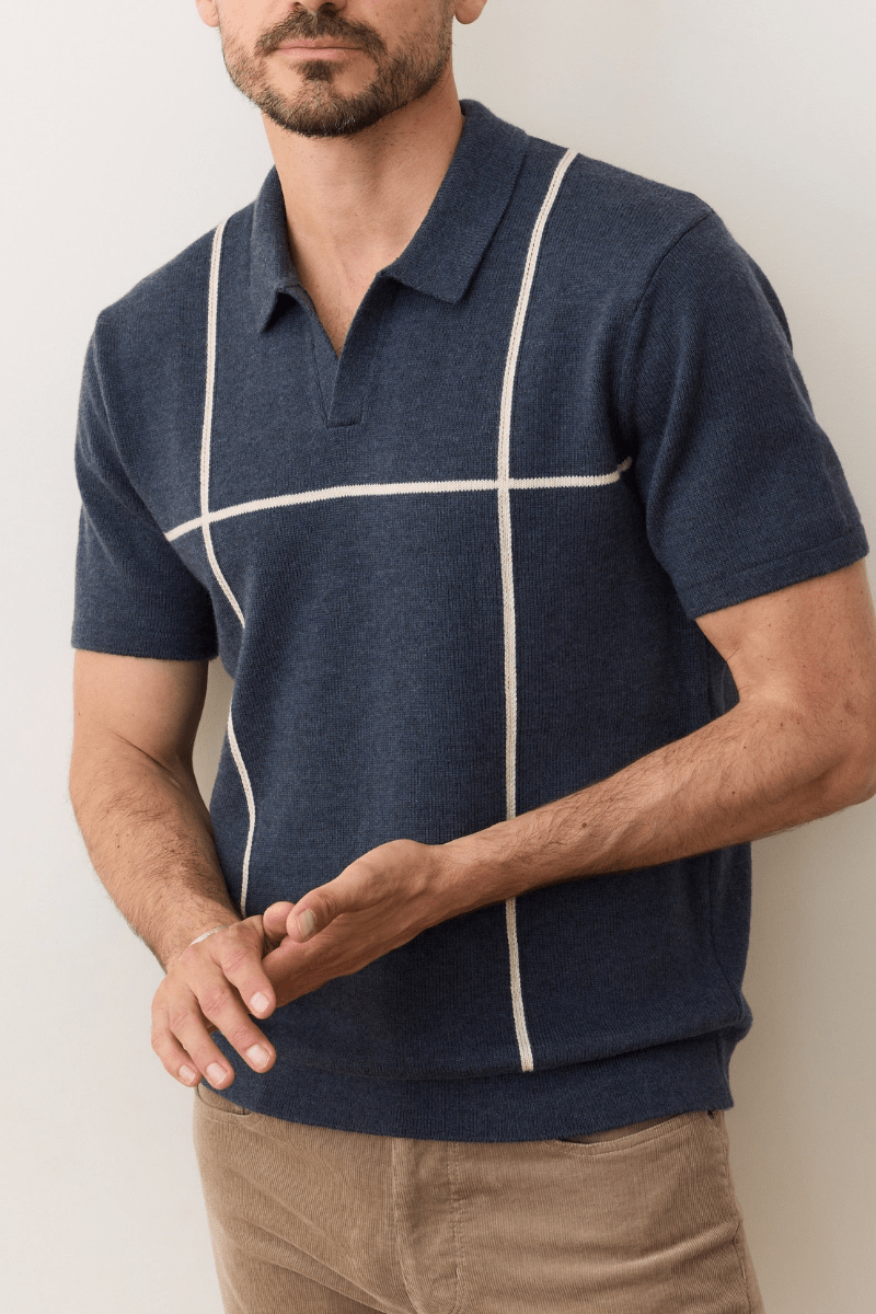 Shirts & Tops - Marine Layer - Cliff Sweater Polo - Archery Close