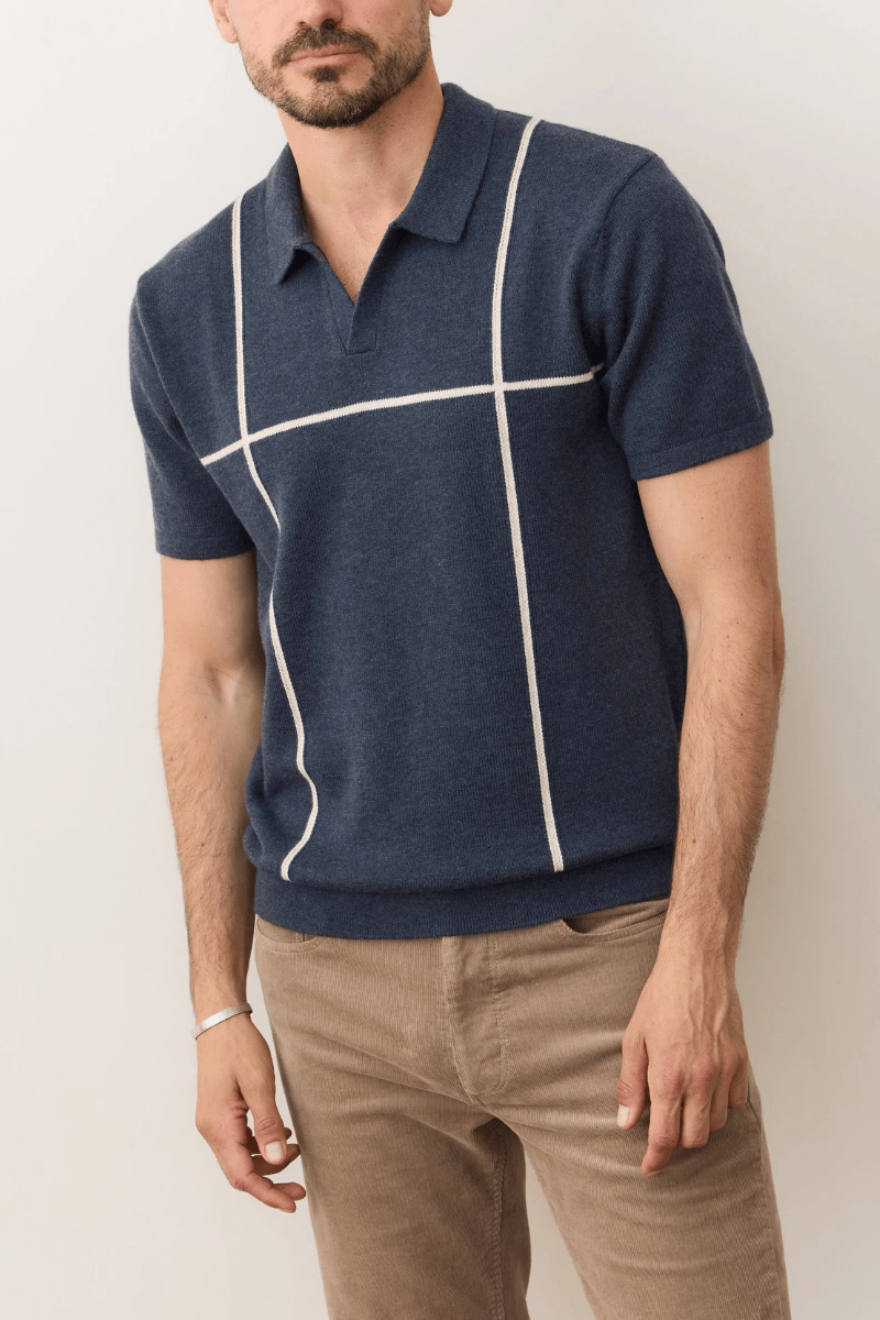 Shirts & Tops - Marine Layer - Cliff Sweater Polo - Archery Close