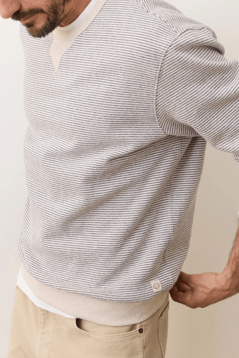 Sweatshirts - Marine Layer - Cloud 9 Fleece Relaxed Crewneck - Archery Close