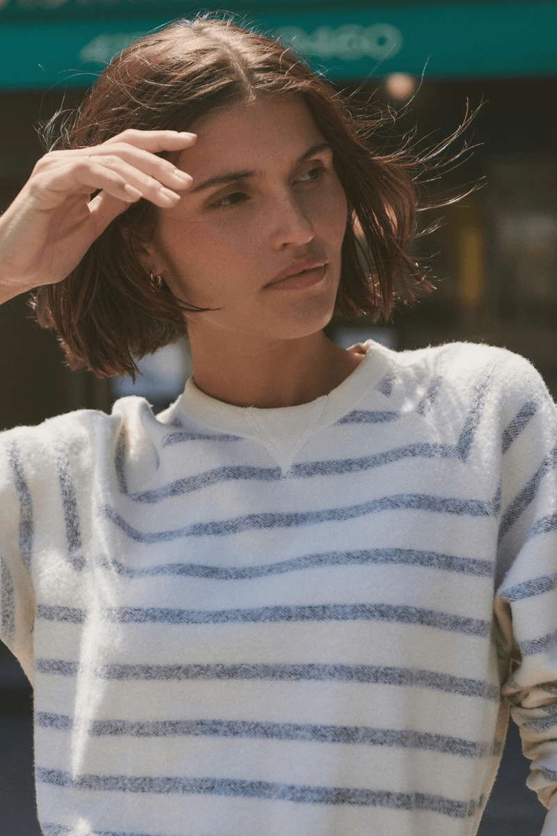 Sweatshirts - Marine Layer - Cloud 9 Fleece Reversible Crewneck - Archery Close