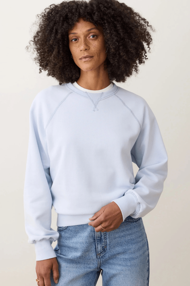 Sweatshirts - Marine Layer - Cloud 9 Fleece Reversible Crewneck - Archery Close