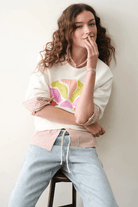Sweatshirts - Marine Layer - Cloud 9 Terry Sweatshirt Antique White - Archery Close