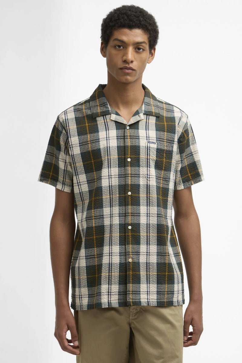 Barbour Clyde Short-Sleeved Seersucker Tartan Shirt