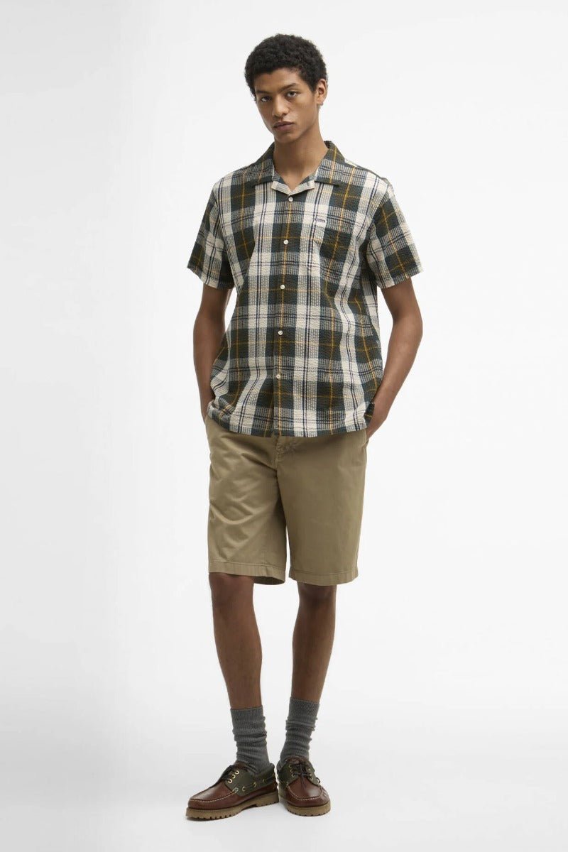 Barbour Clyde Short-Sleeved Seersucker Tartan Shirt