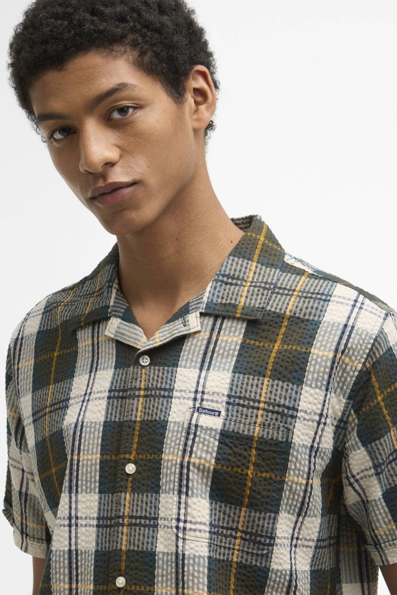 Barbour Clyde Short-Sleeved Seersucker Tartan Shirt