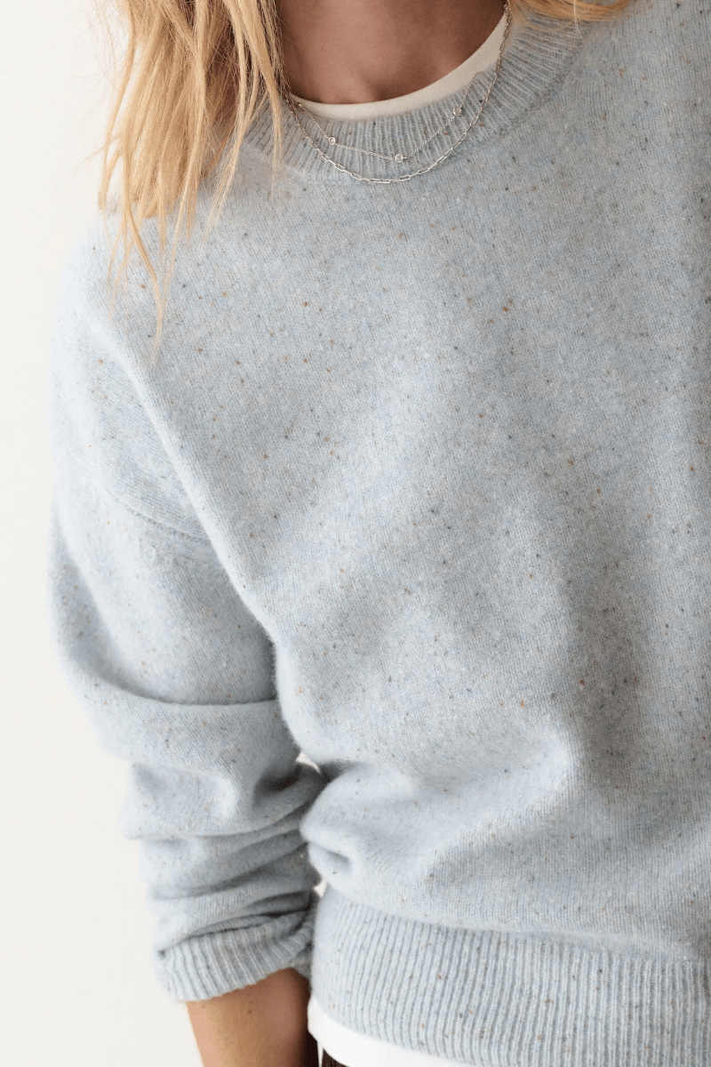 Sweater - Marine Layer - Coastal Merino Crewneck Sweater - Archery Close