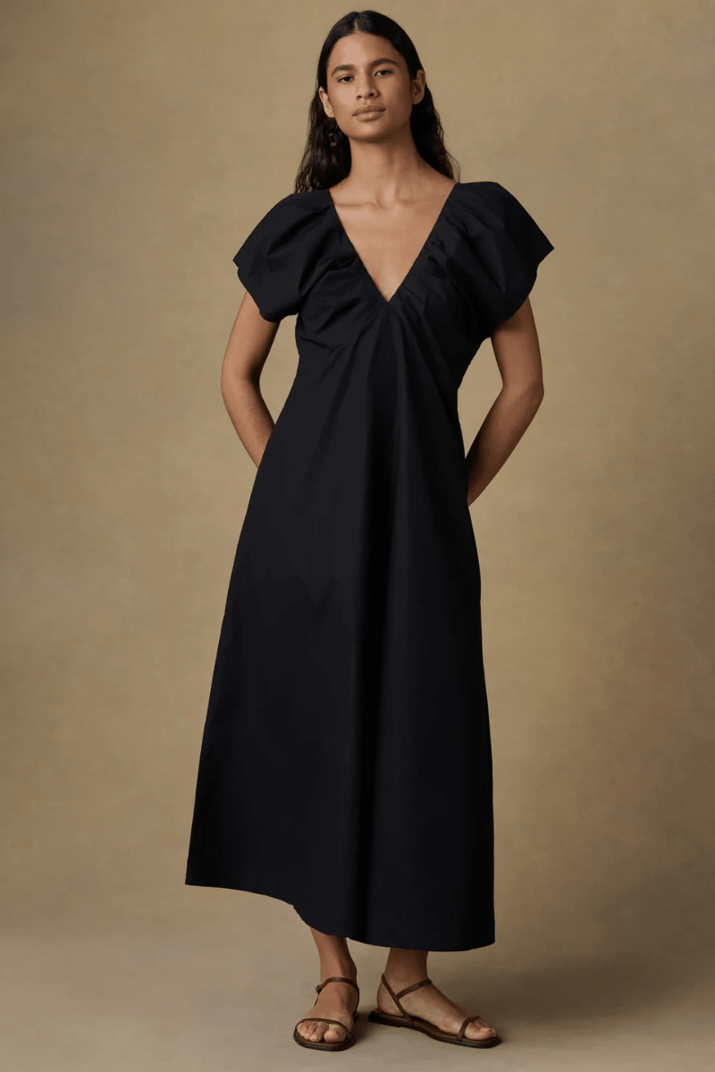 Dresses - Faherty Brand - Coastal Poplin Bondhi Dress - Archery Close