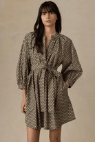 Dresses - Faherty Brand - Coastal Poplin Kaia Mini Dress - Archery Close