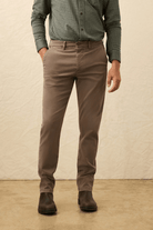 Pants - Faherty Brand - Coastline Chino - Alpine Brown - Archery Close