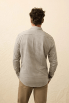 Shirts & Tops - Faherty Brand - Coastline Knit Shirt in Fox Grey Gingham - Archery Close