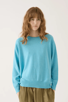 Sweater - DemyLee - Coco Cashmere Sweater in Ocean Blue - Archery Close