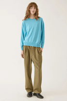 Sweater - DemyLee - Coco Cashmere Sweater in Ocean Blue - Archery Close