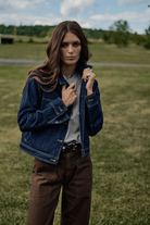 Outerwear - Road to Nowhere Clothing - Cody Jacket in Indigo Rinse - Archery Close