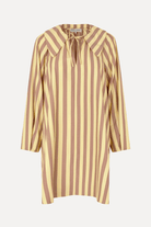 Dresses - Stine Goya - Collared Voluminous Dress - Equestrian Sun - Archery Close