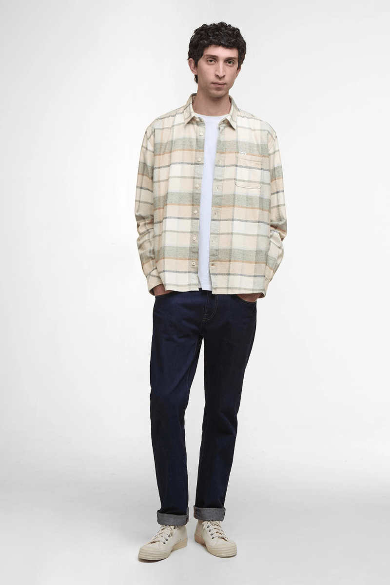 Shirts & Tops - Barbour - Copswell Relaxed Long - Sleeved Shirt - Archery Close