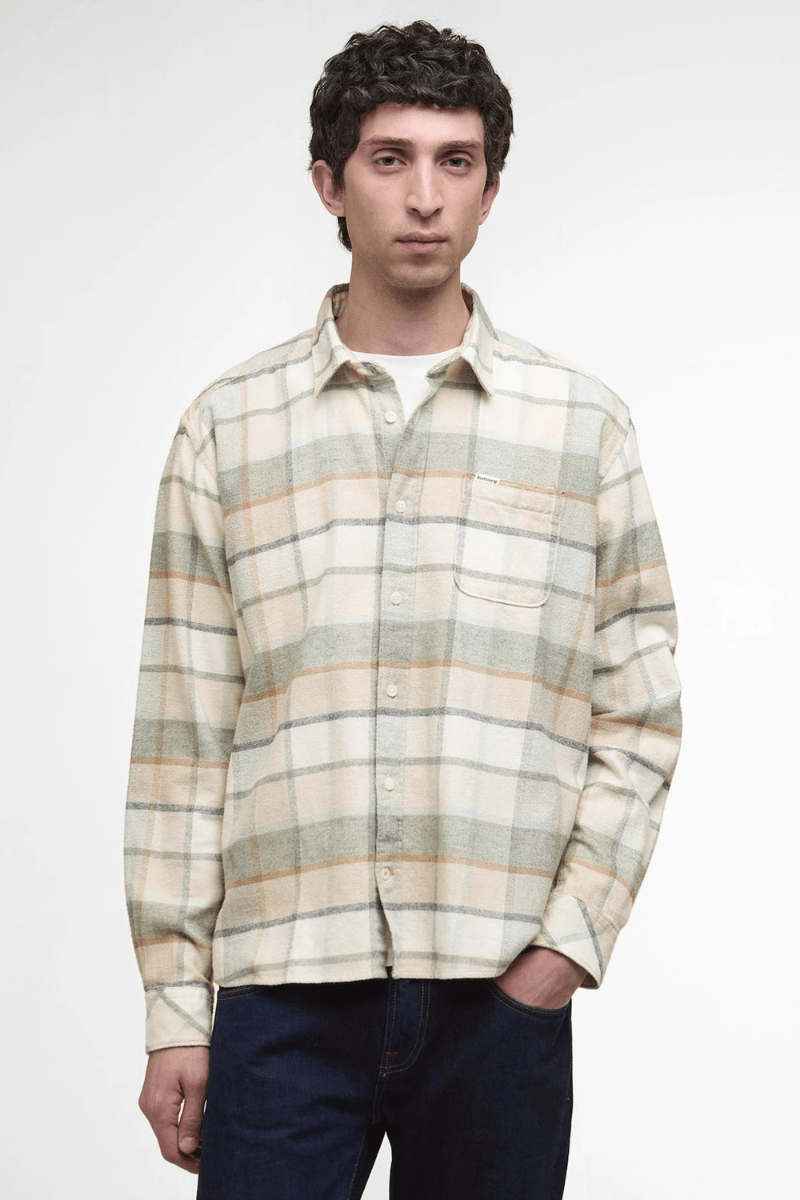 Shirts & Tops - Barbour - Copswell Relaxed Long - Sleeved Shirt - Archery Close