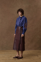 Shirts & Tops - Louise Misha - Cora Shirt in Winter Stripes - Archery Close