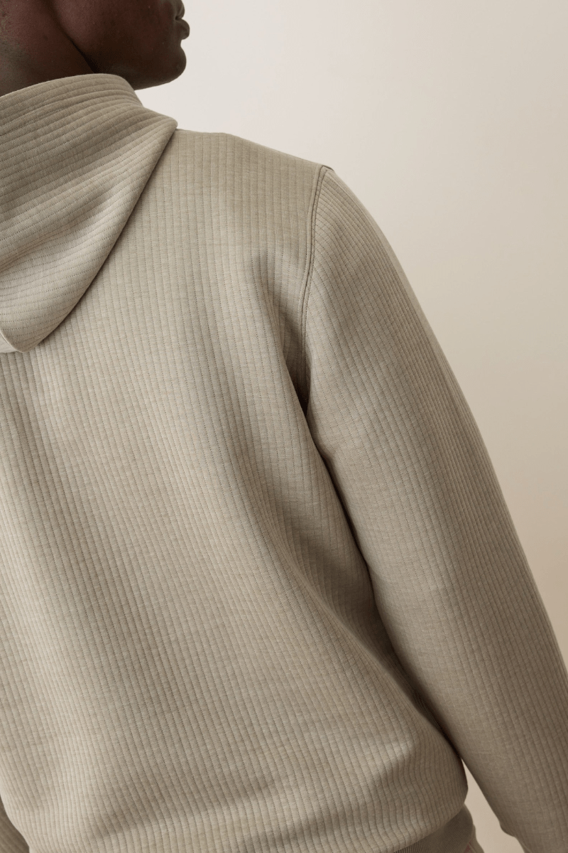 Sweatshirts - Marine Layer - Corbet Quilted Hoodie - Archery Close