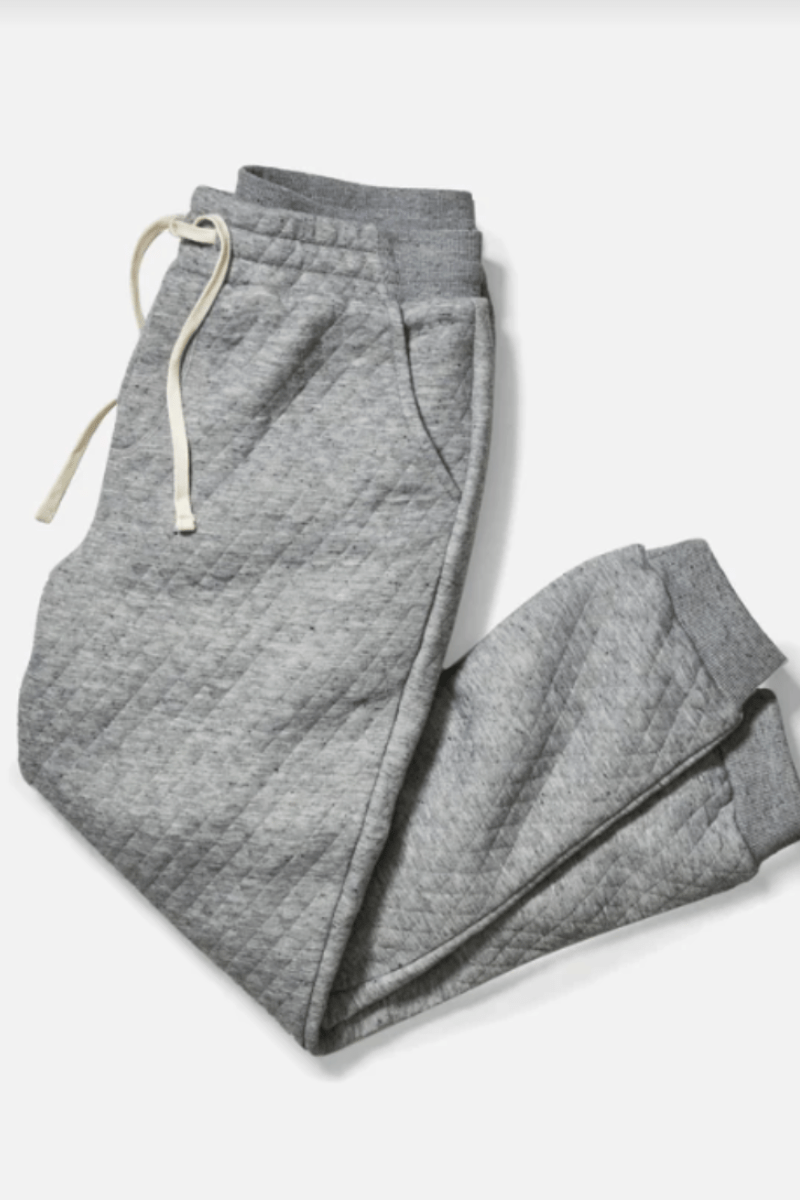 Sweatpants - Marine Layer - Corbet Quilted Jogger - Archery Close
