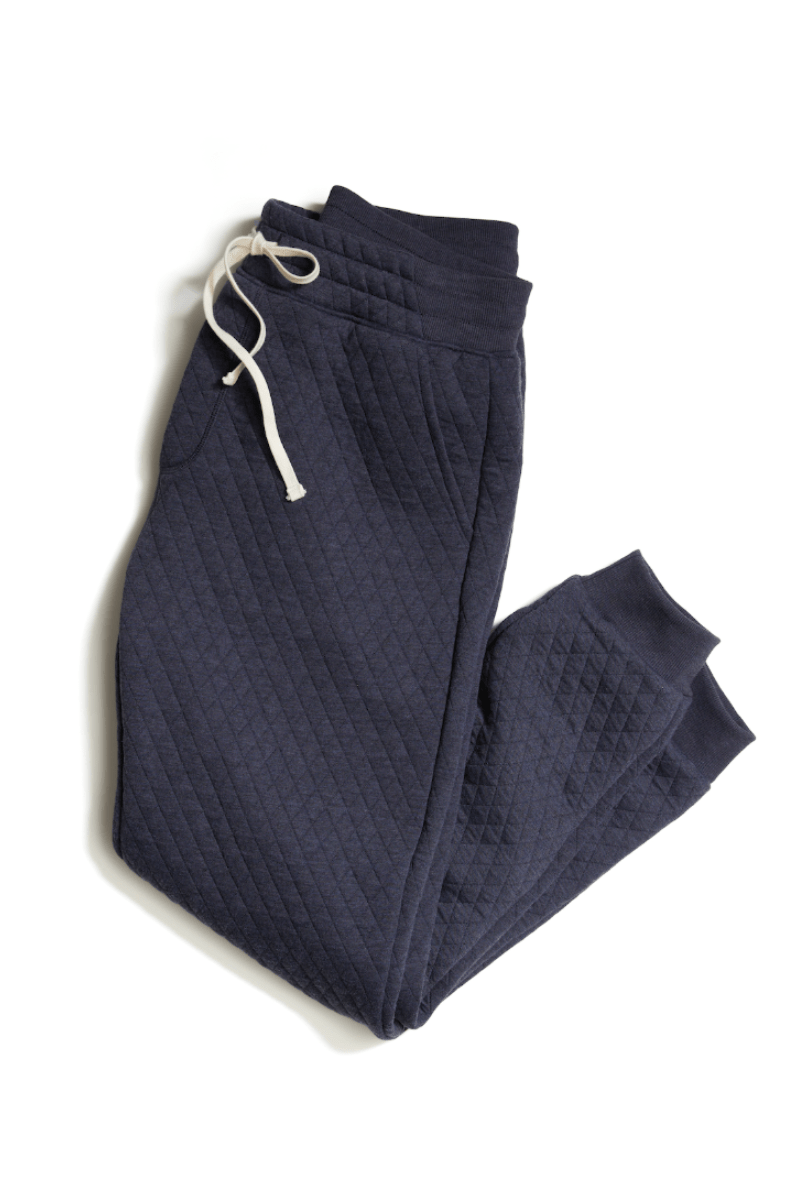 Sweatpants - Marine Layer - Corbet Quilted Jogger - Archery Close