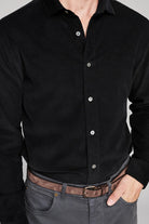 Billy Reid Corduroy Cedar Shirt - Black