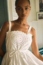 Dresses - Hunter Bell - Cosette Dress in White - Archery Close