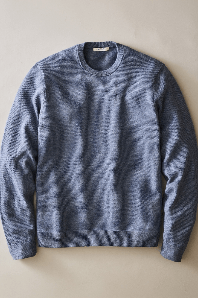 Sweater - Marine Layer - Cotton Cashmere Sweater Tee - Archery Close