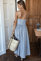 Dresses - Emerson Fry - Cotton Day Dress in Newburyport Stripe - Archery Close