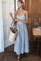 Dresses - Emerson Fry - Cotton Day Dress in Newburyport Stripe - Archery Close