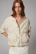 Outerwear - Paul Smith - Cream Floral Jacquard Jacket - Archery Close