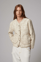 Outerwear - Paul Smith - Cream Floral Jacquard Jacket - Archery Close