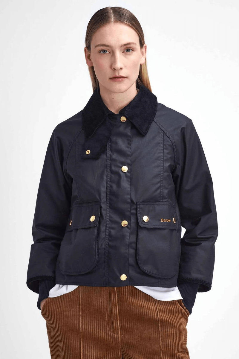 Outerwear - Barbour - Cropped Beadnell Waxed Jacket - Archery Close