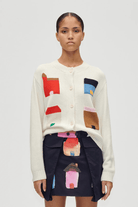 Sweater - Stine Goya - Cropped Pocket Cardigan in Refugios - Archery Close