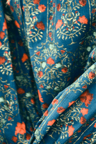 Dresses - Hunter Bell - Crosby Dress in Midnight Garden - Archery Close