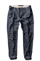 Blue jeans on a white background