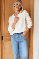 Sweater - Emerson Fry - Daily Sweater in Ivory Organic - Archery Close