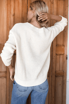 Sweater - Emerson Fry - Daily Sweater in Ivory Organic - Archery Close