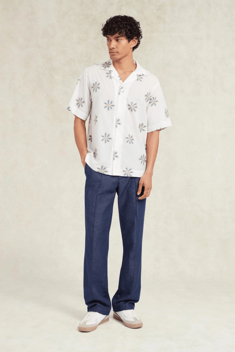 Shirts & Tops - CHE Studios - Daisel Embroidered Shirt - Archery Close